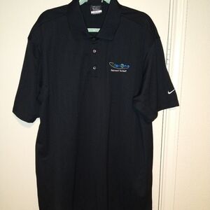 Nike Golf Dri-Fit Black Short Sleeve Polo Shirt Men's sz XXL